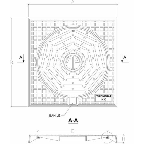 Bộ nắp hố ga TP-KVDNT-01